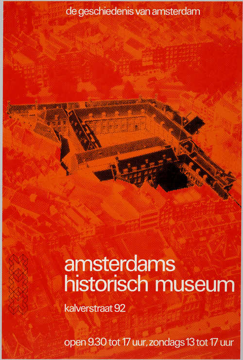 Adth van Ooijen en Jolijn van de Wouw, Algemeen affiche voor Amsterdams Historisch Museum, 1977