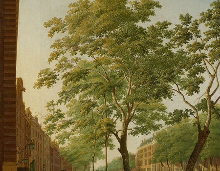 De Keizersgracht bij het Molenpad, circa 1775. Hendrik Keun, inv.nr. SA 7527
