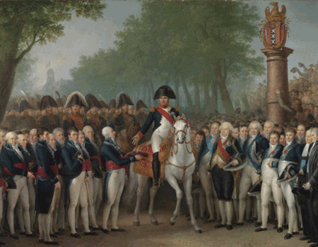 De Intocht van Napoleon te Amsterdam voor en na de restauratie