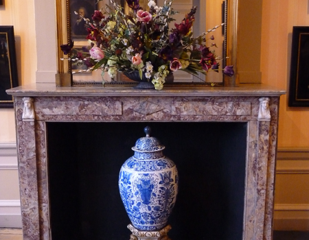 Figure 10. – stand in fire place at Bijbels Museum