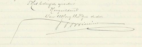 Handtekening W.K.F. Zwierzina, januari 1942