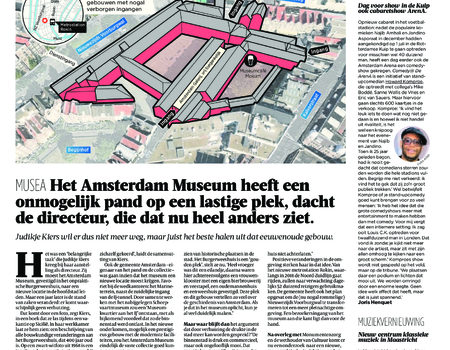 Amsterdam Museum in de Volkskrant