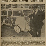 "Een actiegroep is nog steeds doende het Amstelveld vrij van auto's te krijgen. Daarvoor zijn ter plaatse teksten verschenen". "NRC Handelsblad". Rotterdam, 10-03-1972.