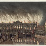J.M.A. Rieke, De schouwburg tijdens de brand in de nacht van 19 op 20 februari 1890. Collectie Atlas Dreesmann, Stadsarchief Amsterdam