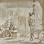 Geleyn de Schoenmaker wordt gemarteld, in Breda in 1572,  obj.nr  7237.5