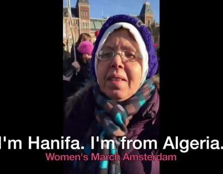 Hafina and Siddiq: from Algeria marching in The Netherlands