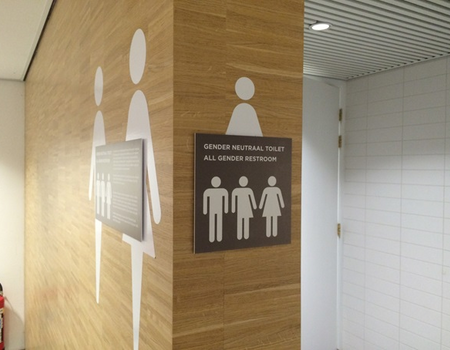 Genderneutrale toiletten in het Amsterdam Museum
