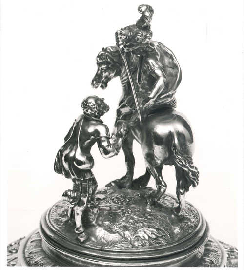 Zilveren drinkbeker Sint-Maartensgilde Haarlem, Ernst Jansz van Vianen en Jacob Pietersz van Alckemade, Haarlem 1604