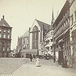 Andries Jager, De Nieuwe Kerk op de Dam in Amsterdam, ca. 1860-1870, Rijksmuseum