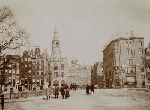 Onbekend, Raadhuisstraat ter hoogte van het Singel, 1898, Stadsarchief Amsterdam