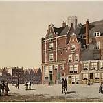 J.M.A. Rieke, Texelse Kade vóór de bouw van het Victoria Hotel, 1889, Stadsarchief Amsterdam