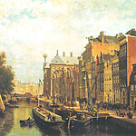 J.C. Greive, Pijpenmarkt (Nieuwezijds Voorburgwal), 1882, Amsterdam Museum