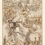 Sketch for the frontispiece of  Het Menselyk Bedryf
