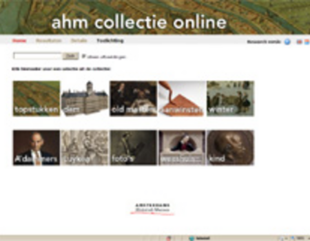 Collectie AHM online: persbericht
