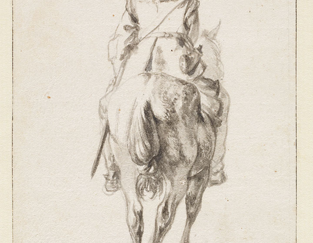 Te paard: drie tekeningen van Philips Wouwerman in Den Haag