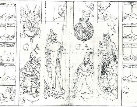 Prins Willem I en Anna van Saksen met hun naamheiligen