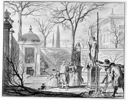 Maart - Het planten van een boom, 1742