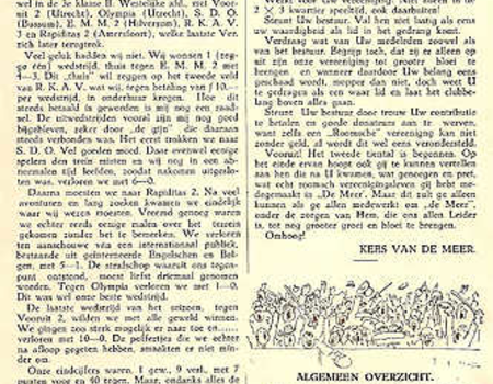 Herinneringen de eerste Jaren RKSV De Meer - blad 1918 - 1928 (2)