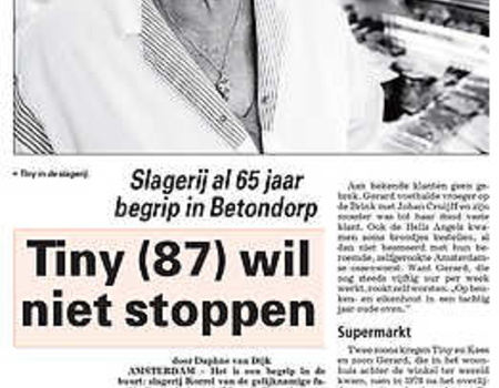 Op 11-11-2011 gelezen in De Telegraaf