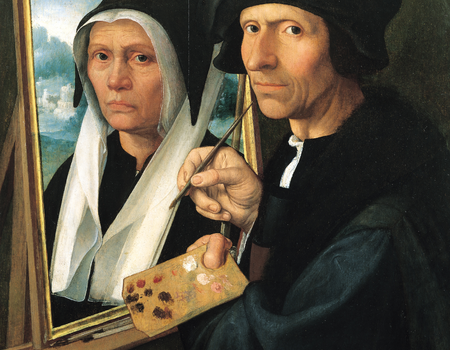Jacob Cornelisz van Oostsanen schildert zijn vrouw Anna - perfectionist