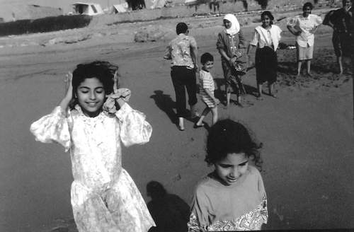 Op het strand van Beddouze, 1993