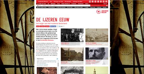 Screenshot themapagina IJzeren Eeuw (hart.amsterdammuseum.nl/ijzereneeuw).