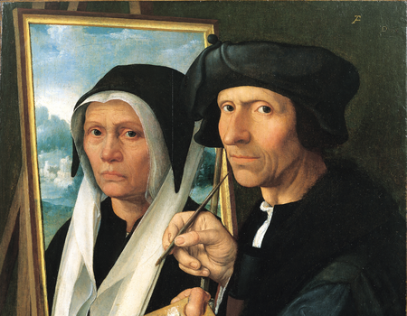 Jacob van Oostsanen, portret met echtgenote