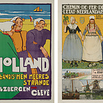 Toeristische affiches bedoeld voor de Duitse en Franse markt. Collectie Spoorwegmuseum.