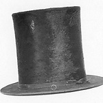 Hoge hoed, maker onbekend, 1830-1860