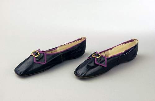 Zwarte leren schoenen ca  1870-1880