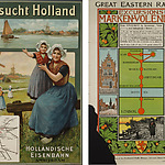 Toeristische affiches bedoeld voor de Duitse en Britse markt. Collectie Spoorwegmuseum.