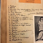 Lijst van werken in de tentoonstelling in Pictura, juli 1915. Plakboek 1, pagina 118