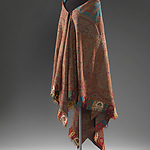 Sjaal, wol, ca. 1860
