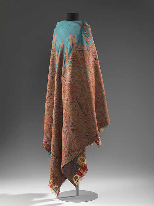 Sjaal, wol, ca. 1860