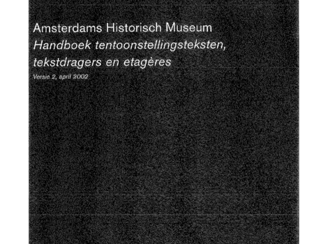 Handboek tentoonstellingsteksten