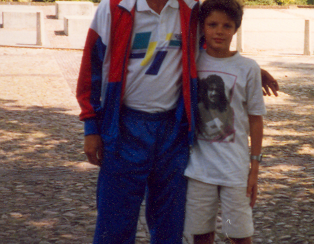 Johan Cruijff en Marc 1989