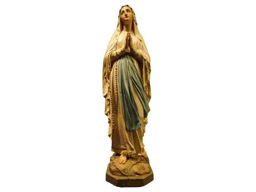 Maria (Lourdes), na 1858, Heiligenbeeldenmuseum, Kranenburg