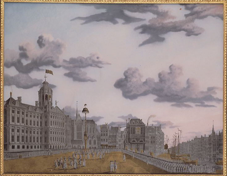 Jonas Zeuner, Het dansen om de vrijheidsboom op de Dam, 19 juni 1795