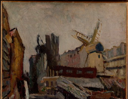 Jan (I) Sluijters, Molen 'Het Luipaard' in de Kostverlorenbuurt, 1908