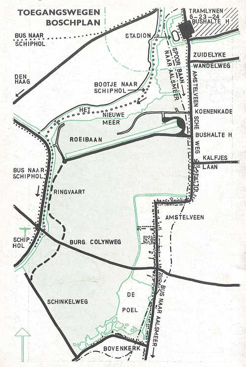 Kaart van het Boschplan, uit: Het Boschplan van Amsterdam, ca. 1937