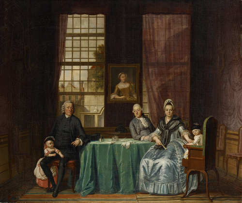 Hendrik Pothoven, Familiegroep in interieur, 1774