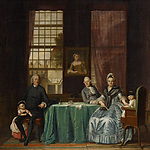Hendrik Pothoven, Familiegroep in interieur, 1774