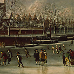 Abraham Beerstraaten, De Noorderkerk in de winter, ca. 1665 (detail)