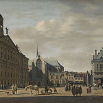 Gerrit Adriaensz. Berckheyde (1638-1698), de Dam, 1674