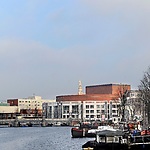 De Amstel bij Amsterdam, gezien naar het noorden, 2015. Foto Evert Elzinga