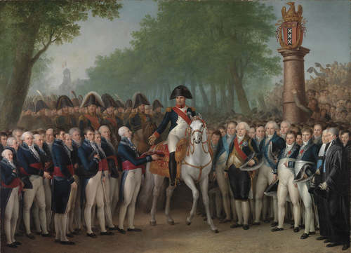 Mattheus Ignatius van Bree, De intocht van Napoleon te Amsterdam, 9 oktober 1811, 1811/12