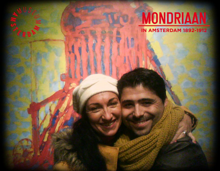 paulo e sandra bij Mondriaan in Amsterdam 1892-1912