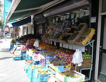 Groentewinkel in Pretoriusstraat