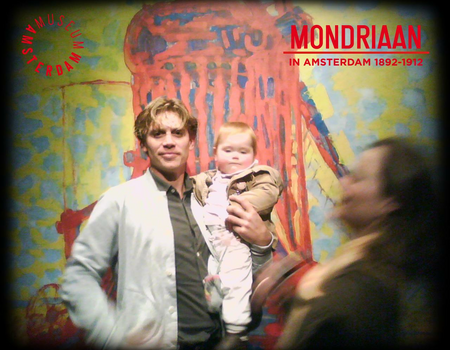 annemieke bij Mondriaan in Amsterdam 1892-1912