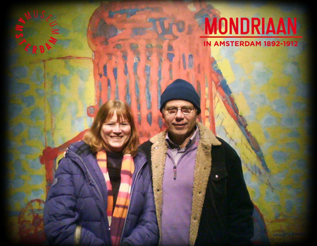 wim bij Mondriaan in Amsterdam 1892-1912